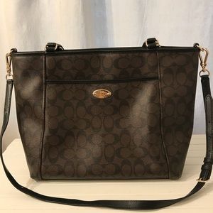 Coach Bag - Black & Brown